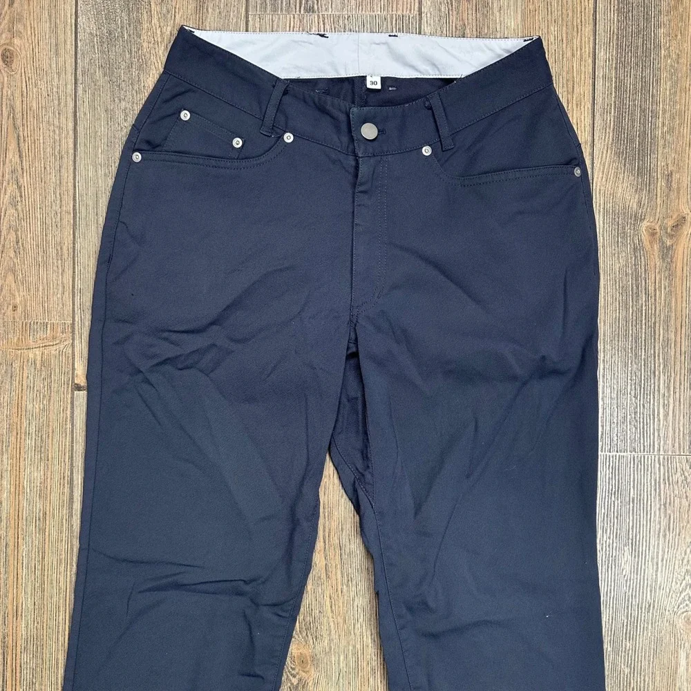 Outlier Slim Dungarees Mens 30x32 Navy Blue Workcloth Doubleweave Tech Pants